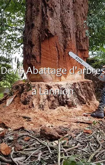 Devis Abattage d'arbres a Lannion